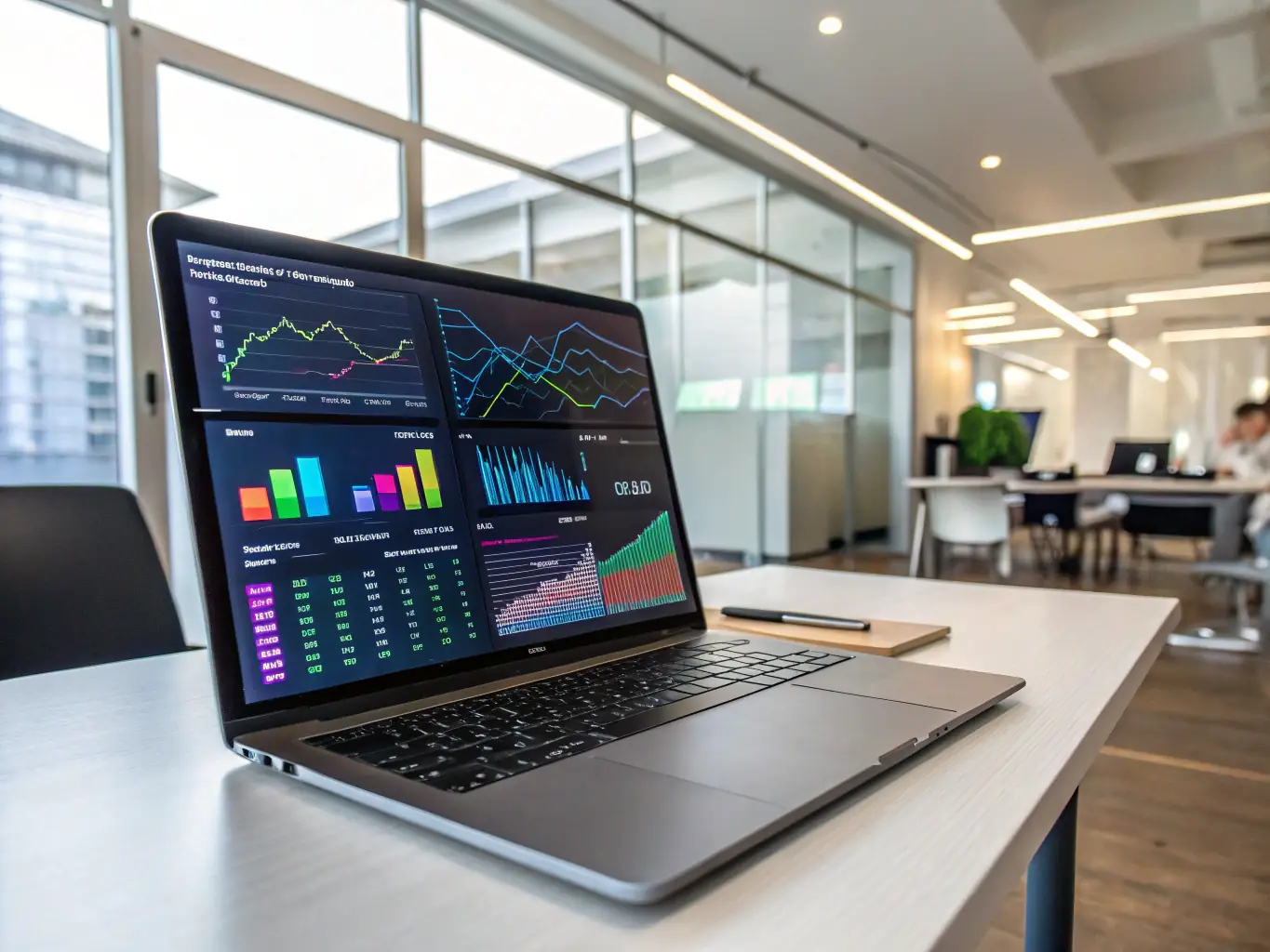 A clean and modern dashboard interface displaying website analytics and performance metrics, illustrating the data-driven approach of PixEGen's white-label services.