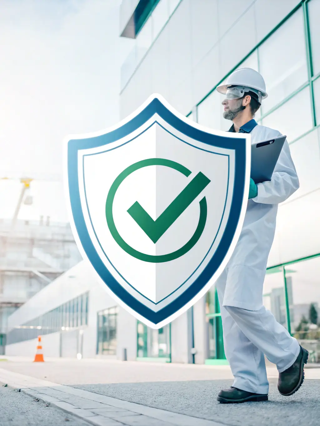 A shield icon with a checkmark inside, symbolizing website security.